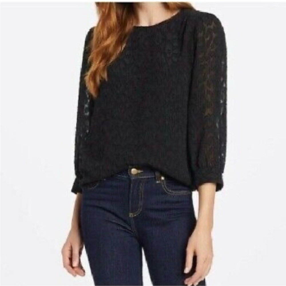 Draper James Black Lace Women's Top size 14